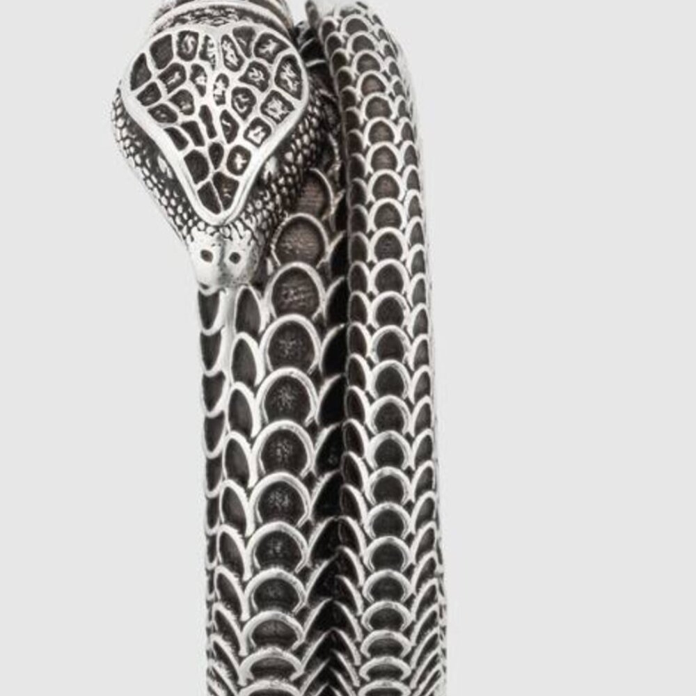 GUCCI Silver 925 Snake Ring 577294 J8400 - Picture 15 of 15